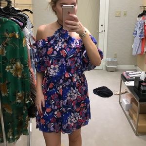 Parker Navy and Pink Floral Dress